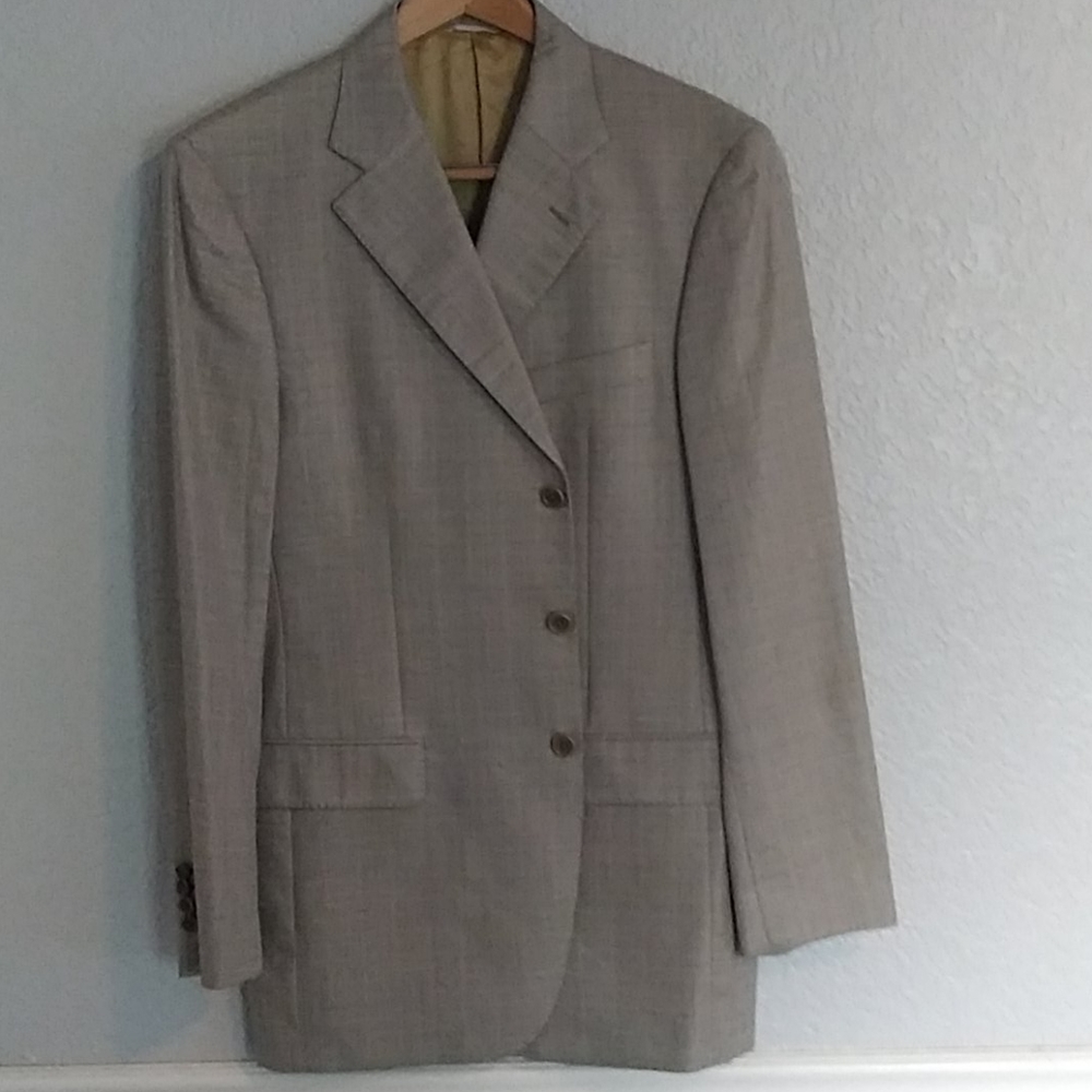 Gianluca Isaia Lt. Blue/Beige plaid Jacket